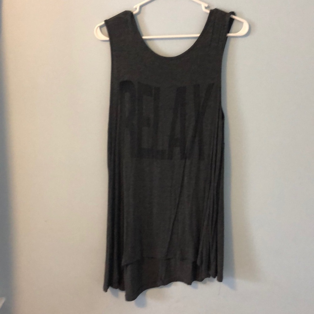 Dark grey relax tank